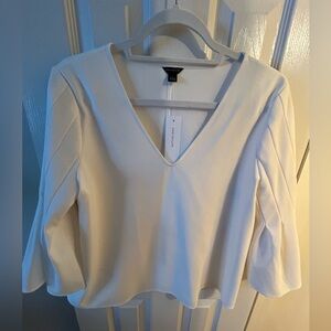 Ann Taylor 3/4 Bell Sleeve Top